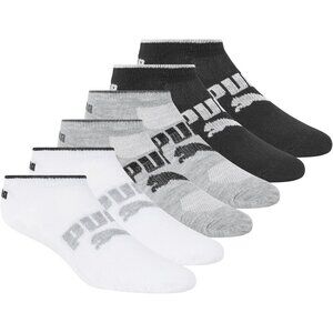 🆕Women White Six-Pack Ankle-High Runner Half Terry Socks